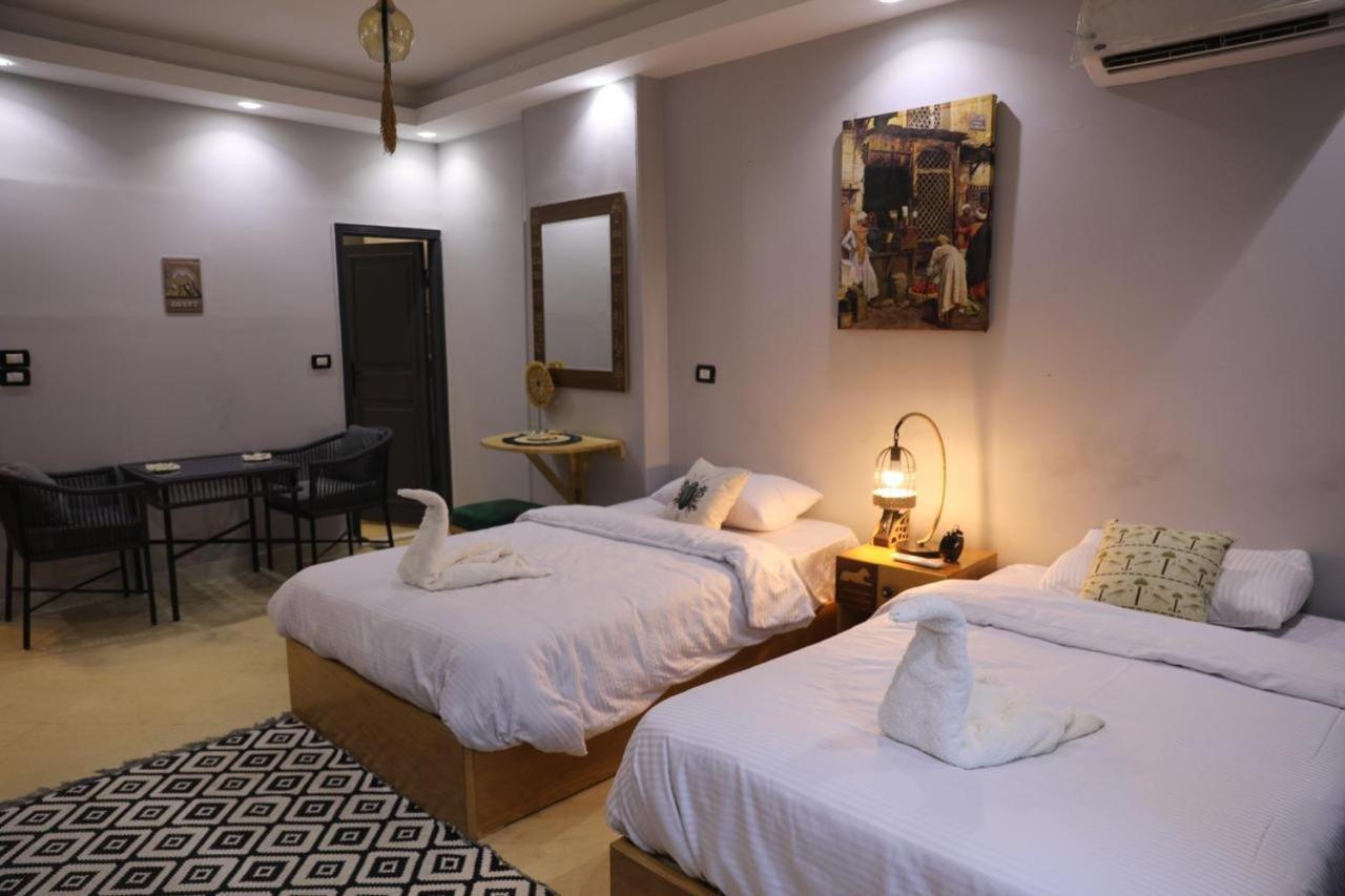King Tout Hotel Pyramids View Kairo Exterior foto