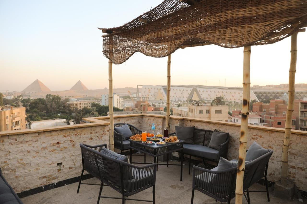 King Tout Hotel Pyramids View Kairo Exterior foto