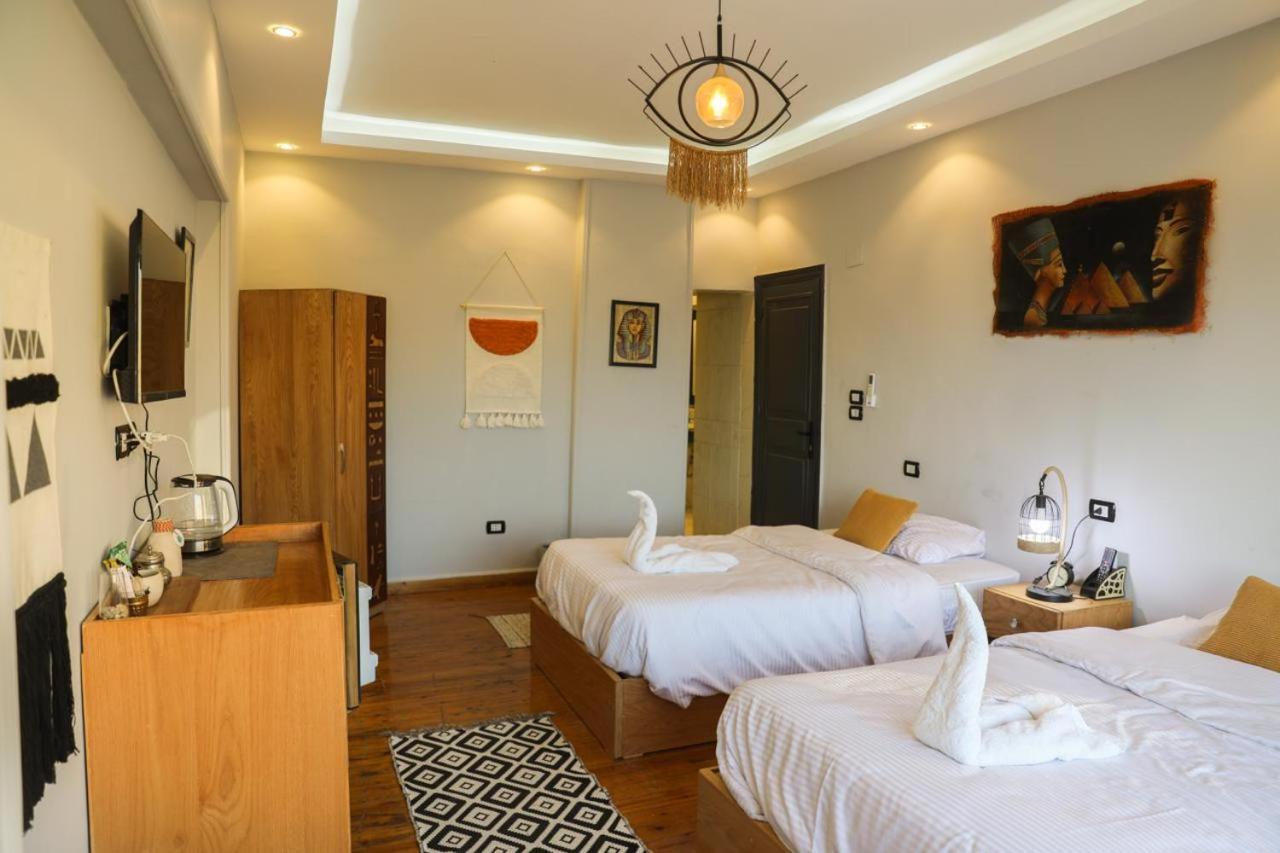 King Tout Hotel Pyramids View Kairo Exterior foto