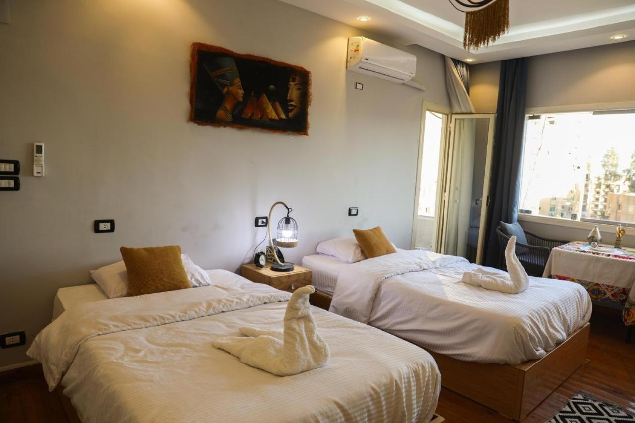 King Tout Hotel Pyramids View Kairo Exterior foto